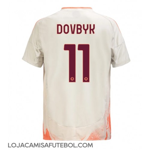 Camisa de Futebol AS Roma Artem Dovbyk #11 Equipamento Secundário 2024-25 Manga Curta